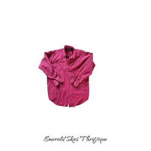 Mens Ralph Lauren blake plaid button down long sleeve shirt size medium.